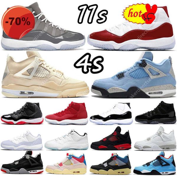 2022 2022 sail 4 4s mens basketball shoes sneakers 11 11s cherry cool grey concord gamma university blue fire red oreo bred black cat white