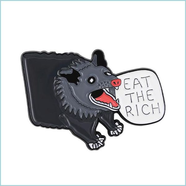pins brooches possum enamel pins custom eat the rich brooches lapel badges animal fun quotes jewelry creative gift for kids friends dhcrl, Gray
pins brooches possum enamel pins custom eat the rich brooches lapel badges animal fun quotes jewelry creative gift for kids friends dhcrl, Gray