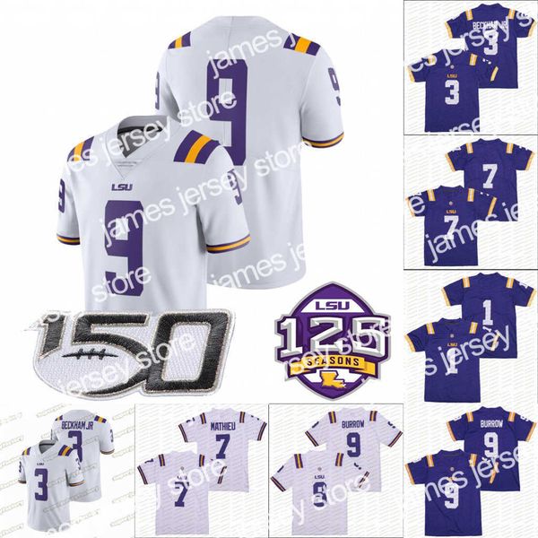 125th lsu tigers college football jerseys 9 joe burrow 3 odell beckham jr7 g rantd elpit1 k ristianf, Black
125th lsu tigers college football jerseys 9 joe burrow 3 odell beckham jr7 g rantd elpit1 k ristianf, Black