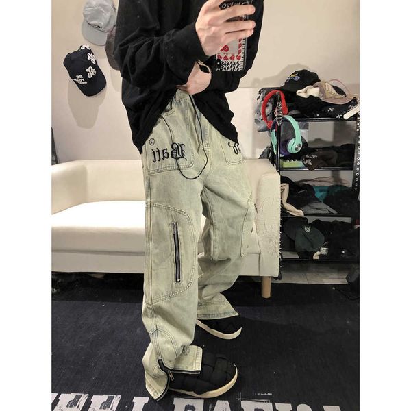 men's jeans 2022 motorcycle jeans neutral wide leg denim trousers loose street men jean asthetic casual motorcycle baggy hip hop man pa, Blue
men's jeans 2022 motorcycle jeans neutral wide leg denim trousers loose street men jean asthetic casual motorcycle baggy hip hop man pa, Blue