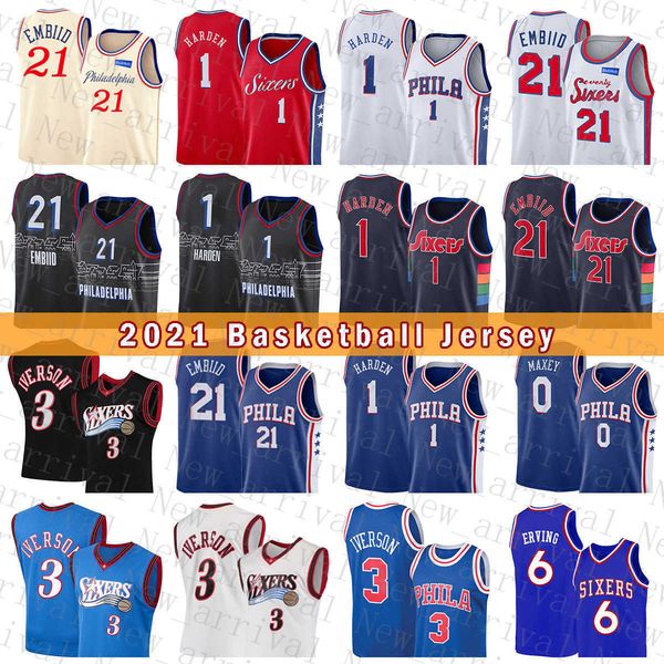 2022 philadelphias 76er james 1 harden basketball jersey joel 21 embiid allen 3 iverson julius 6 erving beautiful, Black;red
2022 philadelphias 76er james 1 harden basketball jersey joel 21 embiid allen 3 iverson julius 6 erving beautiful, Black;red