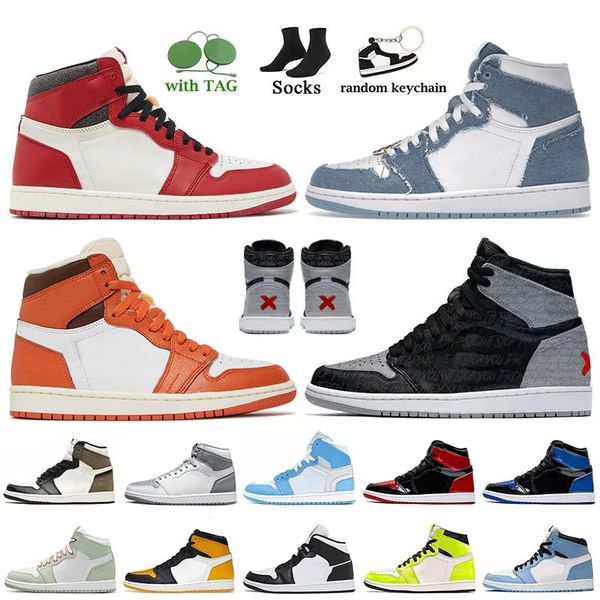 men women jumpman 1 starfish 1s basketball shoes denim high og lost and found dark mocha yellow toe taxi patent bred offs white stealth unc, Black
men women jumpman 1 starfish 1s basketball shoes denim high og lost and found dark mocha yellow toe taxi patent bred offs white stealth unc, Black