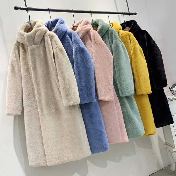 women's fur faux long coats autumn winter ladies imitation mink soft warm jacket single breasted hooded overcoat for female t221107, Black
women's fur faux long coats autumn winter ladies imitation mink soft warm jacket single breasted hooded overcoat for female t221107, Black