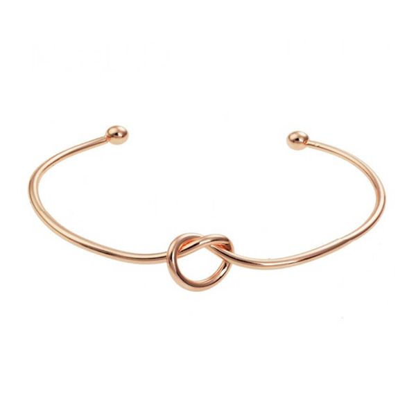 simple love knot bracelet european and american metal open bracelet diy men's and women's bracelets, Golden;silver
simple love knot bracelet european and american metal open bracelet diy men's and women's bracelets, Golden;silver