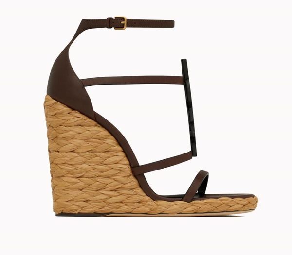 realfine888 sandals 5a y5699260 11.5cm cassandra wedge espadrilles high heels sandal slippers shoes for women with box size 35-43, Black
realfine888 sandals 5a y5699260 11.5cm cassandra wedge espadrilles high heels sandal slippers shoes for women with box size 35-43, Black