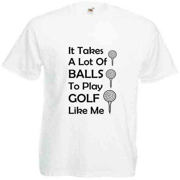 it tak balls to play golf funny t shirt comedy tee joke xmas gift prent, White;black
it tak balls to play golf funny t shirt comedy tee joke xmas gift prent, White;black
