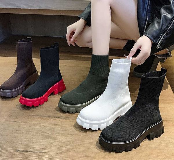 sports short boots women's autumn winter new large one foot socks boots shoes, Black
sports short boots women's autumn winter new large one foot socks boots shoes, Black