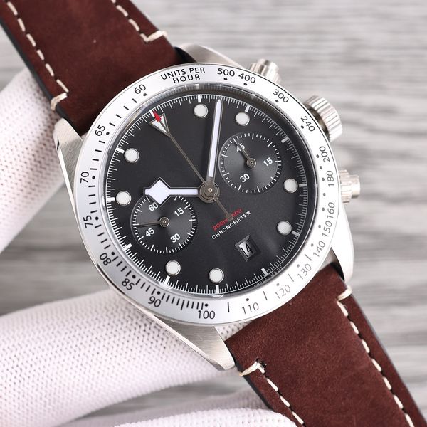 men's watch twfactory black bay chrono fine steel watch mr2 41mm with new 7750 movement machinery wristwatches, Slivery;brown
men's watch twfactory black bay chrono fine steel watch mr2 41mm with new 7750 movement machinery wristwatches, Slivery;brown