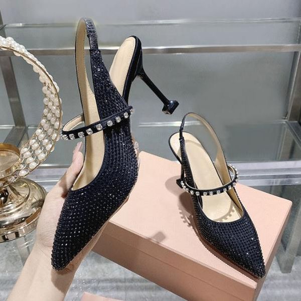 rhinestones miu high-heeled new mary jane sandals for women adorned with diamond banqueting holiday leather crystal high heels shoes vyfu, Black
rhinestones miu high-heeled new mary jane sandals for women adorned with diamond banqueting holiday leather crystal high heels shoes vyfu, Black