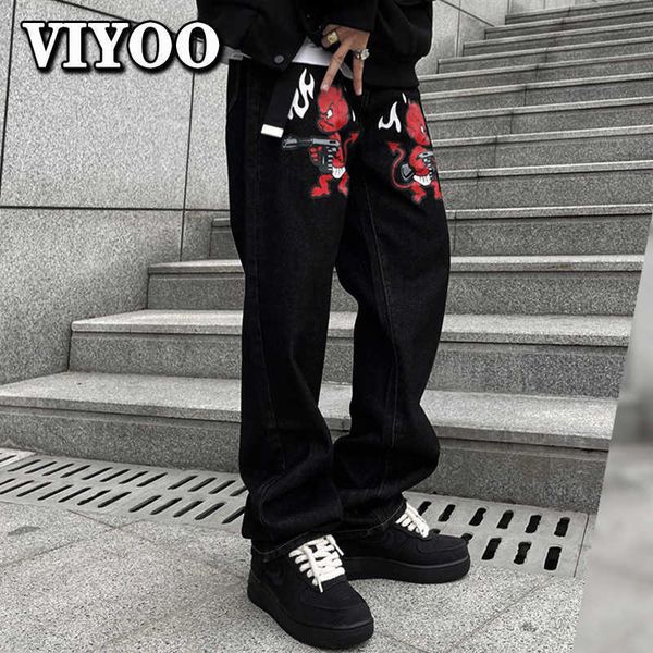 men's jeans y2k clothes men women baggy printed straight denim washed trousers ripped baggy wide leg jean pants streetwear clothes kore, Blue
men's jeans y2k clothes men women baggy printed straight denim washed trousers ripped baggy wide leg jean pants streetwear clothes kore, Blue