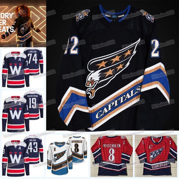 college hockey wears custom washington alex ovechkin capitals 2022-23 reverse retro jersey t.j. oshie marcus johansson nicklas backstrom dar, Black
college hockey wears custom washington alex ovechkin capitals 2022-23 reverse retro jersey t.j. oshie marcus johansson nicklas backstrom dar, Black