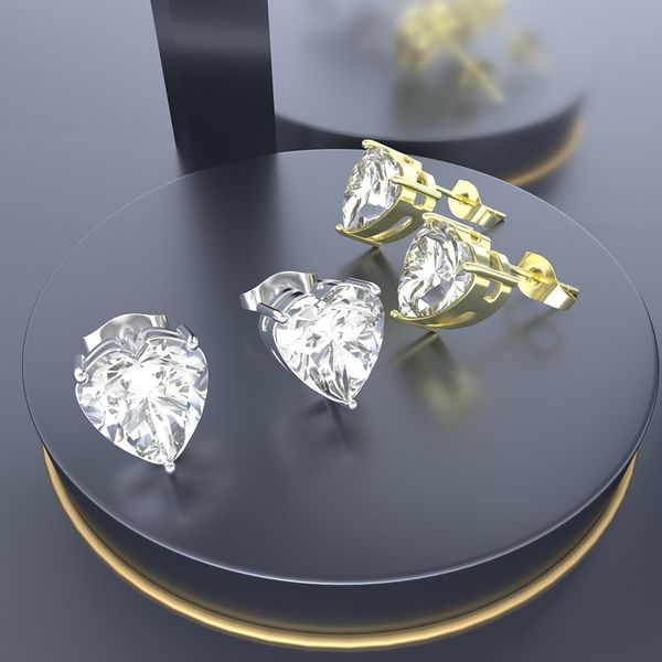 0.1ct-1ct 925 sterling silver gold plated bling moissanite heart earrings studs for men women nice gift, Golden;silver
0.1ct-1ct 925 sterling silver gold plated bling moissanite heart earrings studs for men women nice gift, Golden;silver