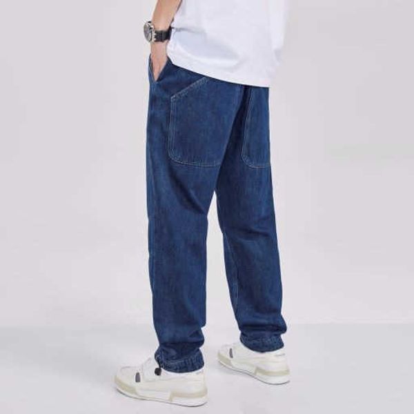 trendy brand high street loose jeans 2022 autumn and winter big trouser pockets drawstring harun dark blue straight leg pants
trendy brand high street loose jeans 2022 autumn and winter big trouser pockets drawstring harun dark blue straight leg pants