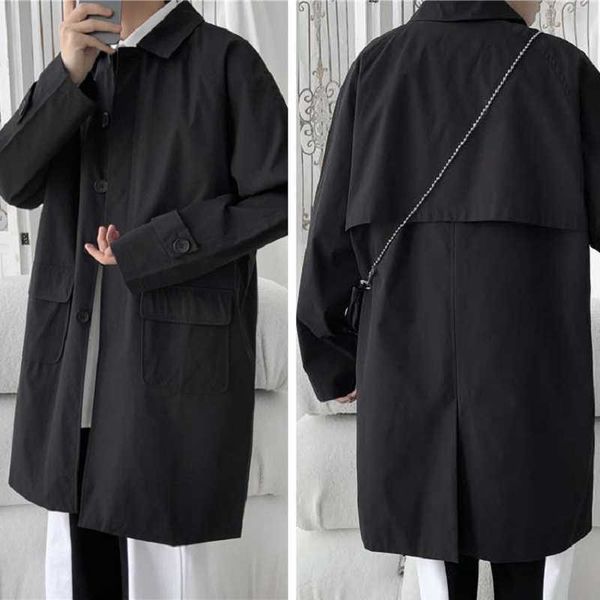 men's trench coats korean style cloak trench coat mens casual solid autumn new fashion loose long overcoat male high street windbreaker, Tan;black
men's trench coats korean style cloak trench coat mens casual solid autumn new fashion loose long overcoat male high street windbreaker, Tan;black