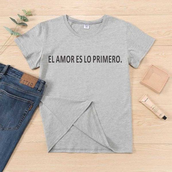 love comes first fashion t shirt spanish phrase camiseta de mujer t-shirts women, White
love comes first fashion t shirt spanish phrase camiseta de mujer t-shirts women, White