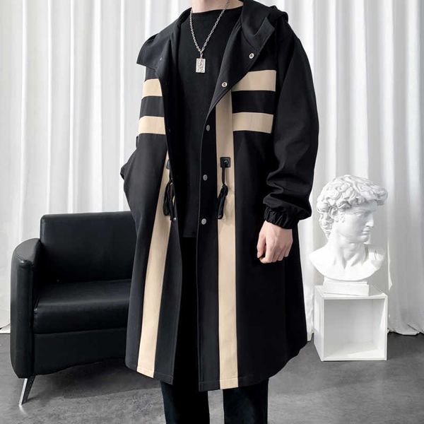 men's trench coats 2022 new autumn men's windbreaker patchwork color medium long trenchcoat korean fashion covered button male hoo, Tan;black
men's trench coats 2022 new autumn men's windbreaker patchwork color medium long trenchcoat korean fashion covered button male hoo, Tan;black