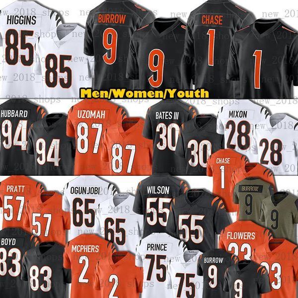 custom joe burrow tyler boyd football jerseys joe mixon samaje perine ja'marr chase cincinnati''bengals''tee higgin, Black
custom joe burrow tyler boyd football jerseys joe mixon samaje perine ja'marr chase cincinnati''bengals''tee higgin, Black