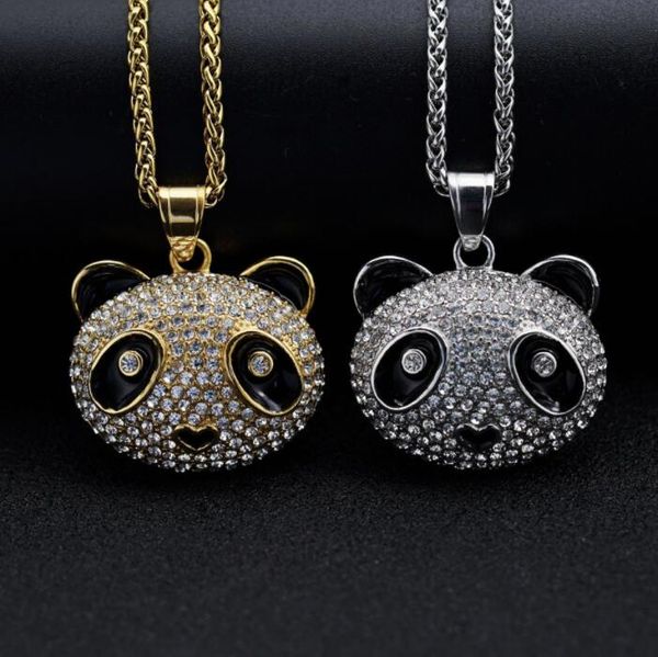 hip hop necklaces bling iced out rhinestone gold silver color stainless steel panda animal pendants necklace for men rapper jewelry gift
hip hop necklaces bling iced out rhinestone gold silver color stainless steel panda animal pendants necklace for men rapper jewelry gift