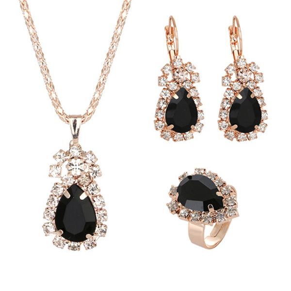 bracelet earrings necklace fashion waterdrop shiny rhinestones ring women jewelry set elegant luxury design new wedding sets drop de smtlh, Black
bracelet earrings necklace fashion waterdrop shiny rhinestones ring women jewelry set elegant luxury design new wedding sets drop de smtlh, Black