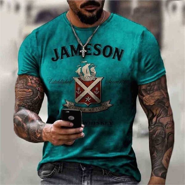 2022 summer new letter printed wine graffiti t-shirt round neck pullover oversized men's, White;black
2022 summer new letter printed wine graffiti t-shirt round neck pullover oversized men's, White;black