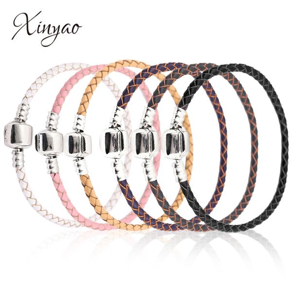 charm bracelets xinyao 16 leather bracelet for women fit original beads diy brand design drop drop delivery 2022 smtcm, Golden;silver
charm bracelets xinyao 16 leather bracelet for women fit original beads diy brand design drop drop delivery 2022 smtcm, Golden;silver