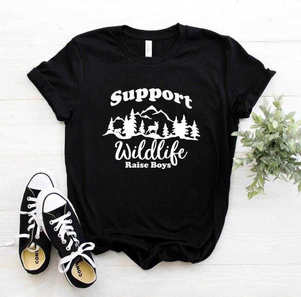 support wildlife raise t shirts boys print women hipster funny t-shirt lady yong, White
support wildlife raise t shirts boys print women hipster funny t-shirt lady yong, White