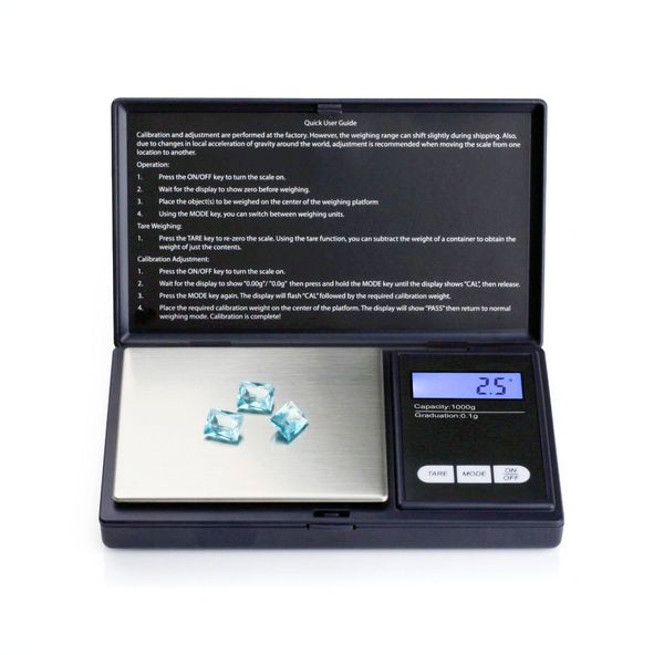 Image of Mini Digital Scales 100g/200g/300/500g 0.01/0.1g Kitchen Scales High Accuracy Backlight Electric Pocket For Jewelry Gram Weight