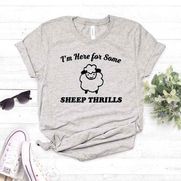 im here for some sheep womens t shirt t-shirt thrills women casual funny yong lady, White
im here for some sheep womens t shirt t-shirt thrills women casual funny yong lady, White