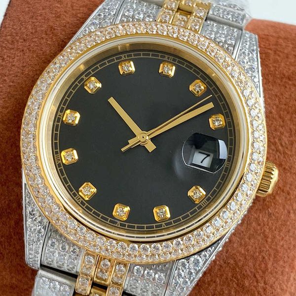 2023wristwatches diamond mens watch automatic mechanical watch 41mm diamonds bezel sapphire fashion wristwatch for men wristwatch mo, Slivery;brown
2023wristwatches diamond mens watch automatic mechanical watch 41mm diamonds bezel sapphire fashion wristwatch for men wristwatch mo, Slivery;brown