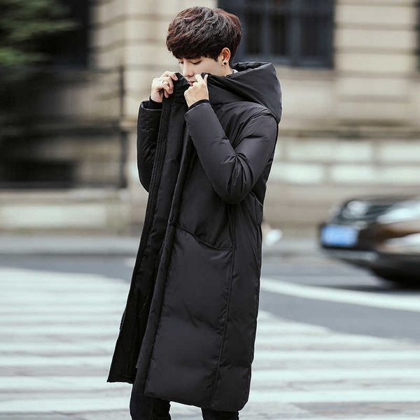 light and thin down jacket men's medium length thicker in winter 2022 new style stand collar loose hooded coat, Black
light and thin down jacket men's medium length thicker in winter 2022 new style stand collar loose hooded coat, Black