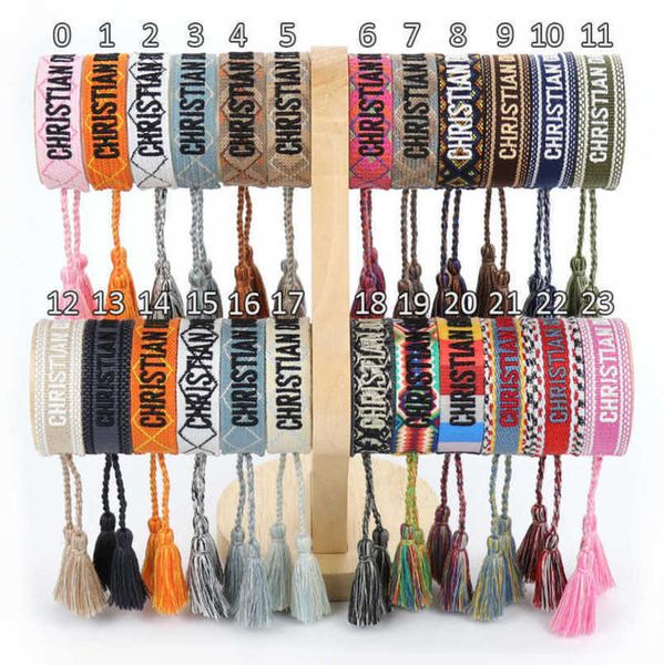luxury women's fashion bracelets designer brand d bangle jewelry embroidered word woven bracelet letter rope classic tassel girl men co, Golden;silver
luxury women's fashion bracelets designer brand d bangle jewelry embroidered word woven bracelet letter rope classic tassel girl men co, Golden;silver