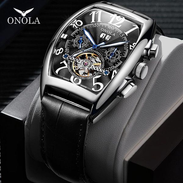onola brand automatic mechanical men watch 2019 fashion business wristwatch unique leather belt high grade gift watch men box241h, Slivery;brown
onola brand automatic mechanical men watch 2019 fashion business wristwatch unique leather belt high grade gift watch men box241h, Slivery;brown