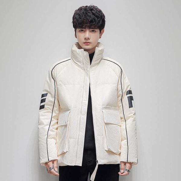 new down jacket men's warm work clothes lovers' stand collar coat thick fashion men clothing, Black
new down jacket men's warm work clothes lovers' stand collar coat thick fashion men clothing, Black