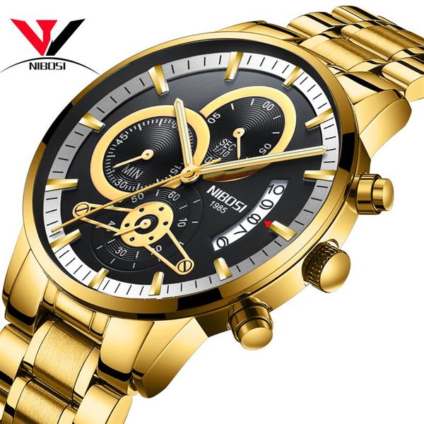 nibosi relogio masculino watch men gold and black mens brand luxury sports watches 2018 reloj hombre waterproof c19010301218s, Slivery;brown
nibosi relogio masculino watch men gold and black mens brand luxury sports watches 2018 reloj hombre waterproof c19010301218s, Slivery;brown