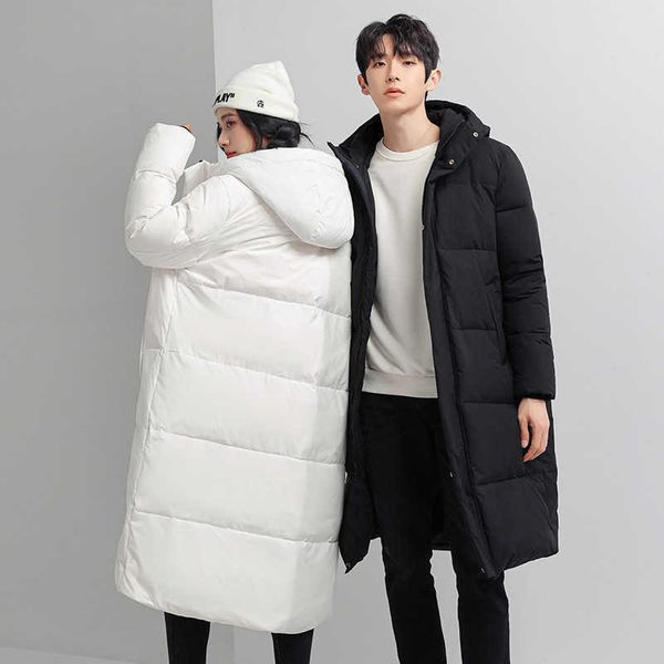 down jacket men's and women's same style new winter 2022 medium length student couple's loose hooded coat, Black
down jacket men's and women's same style new winter 2022 medium length student couple's loose hooded coat, Black