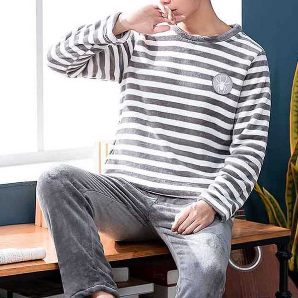 men's sleepwear men's pyjamas pajamas set autumn winter knitted cotton cartoon casual male sleepwear pyjamas night pijamas homewea, Black;brown
men's sleepwear men's pyjamas pajamas set autumn winter knitted cotton cartoon casual male sleepwear pyjamas night pijamas homewea, Black;brown