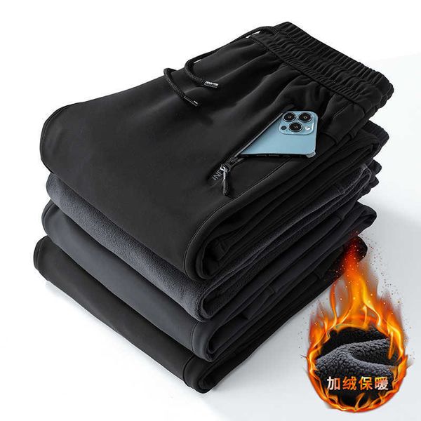 autumn and winter plush cold resistant thermal pants for men's sports casual fashion zipper, Black
autumn and winter plush cold resistant thermal pants for men's sports casual fashion zipper, Black