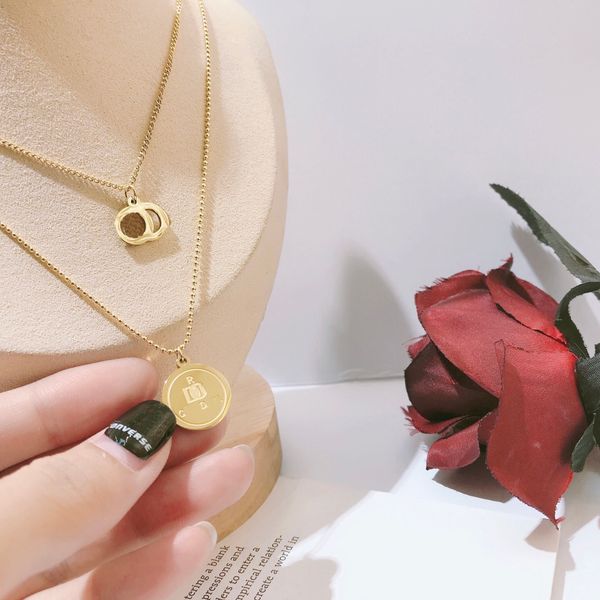 exquisite design pendan necklace designer jewelry double layer necklace 18k gold plated selected charm gift elegant fashion ladies exclusive, Silver
exquisite design pendan necklace designer jewelry double layer necklace 18k gold plated selected charm gift elegant fashion ladies exclusive, Silver