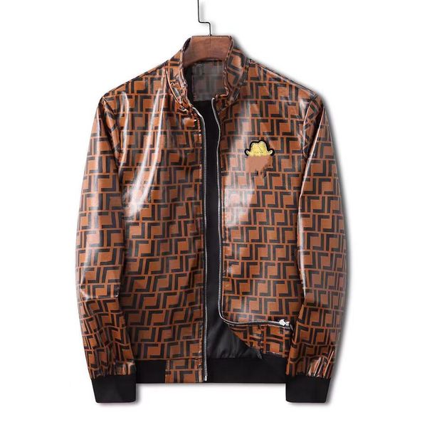 men's leather & faux designer coat leather jacket carat chain embroidered letter stand collar bomber fashion street wear size m-3xl qac, Black
men's leather & faux designer coat leather jacket carat chain embroidered letter stand collar bomber fashion street wear size m-3xl qac, Black