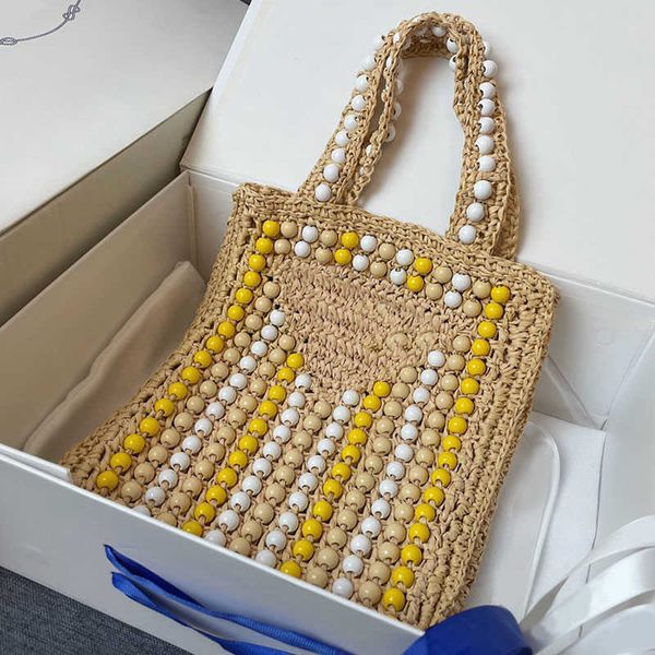 evening 2022ss new beads straw tote bag weave fashion shopping bag women handbag 3 colors crochet beach totes large capacity hollow out
evening 2022ss new beads straw tote bag weave fashion shopping bag women handbag 3 colors crochet beach totes large capacity hollow out