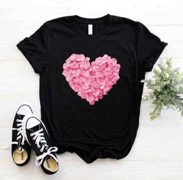 pink heart flower print women casual funny t shirt 90s lady yong girl street, White
pink heart flower print women casual funny t shirt 90s lady yong girl street, White