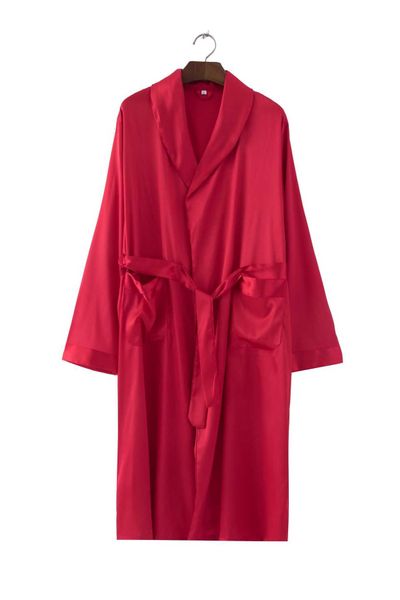 men's sleepwear mid-length cardigan men's silk robe solid -3xl large size pajamas v-neck men's bathrobe for home kimono hous, Black;brown
men's sleepwear mid-length cardigan men's silk robe solid -3xl large size pajamas v-neck men's bathrobe for home kimono hous, Black;brown