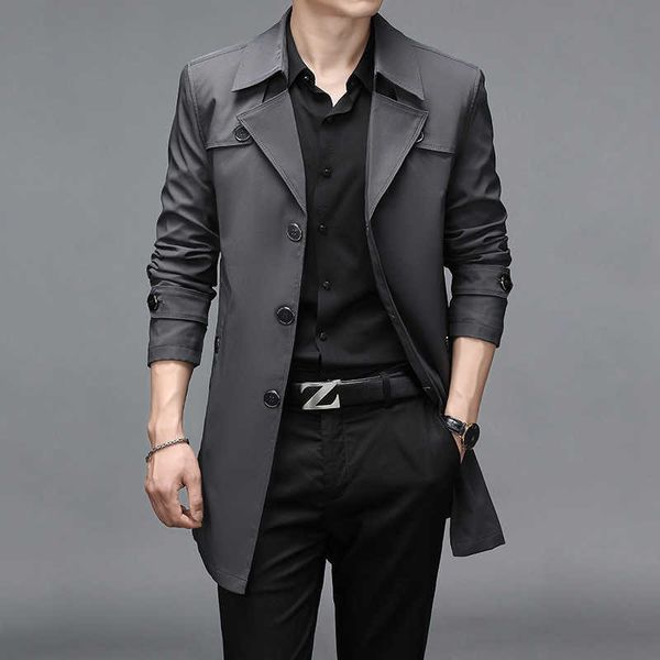 men's trench coats 2022 spring and autumn mid-length men's trench coat british style casual fashion slim coat jacket t221102, Tan;black
men's trench coats 2022 spring and autumn mid-length men's trench coat british style casual fashion slim coat jacket t221102, Tan;black