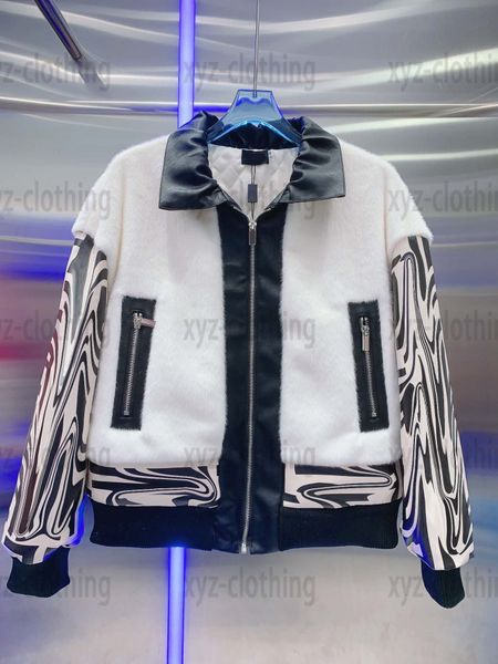 white high-end fashionable fur integrated jackets pu splicing winter coats brand designer women jacket lotus leaf collar design 2022fw f sof, Black;brown
white high-end fashionable fur integrated jackets pu splicing winter coats brand designer women jacket lotus leaf collar design 2022fw f sof, Black;brown