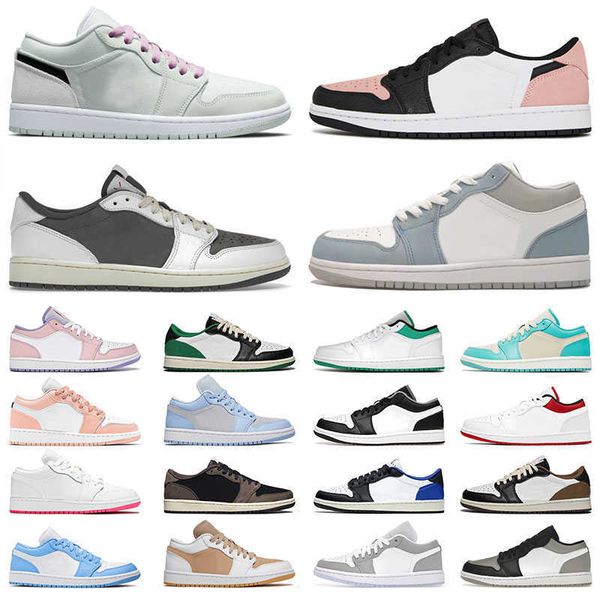 men women jumpman 1 1s low designer basketball shoes reverse mocha mighty swooshers pink bleached coral panda barely green sports sneakers
men women jumpman 1 1s low designer basketball shoes reverse mocha mighty swooshers pink bleached coral panda barely green sports sneakers