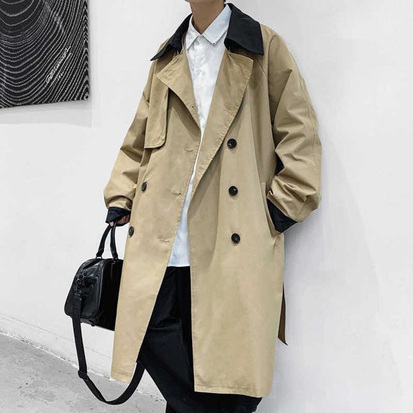 men's trench coats 2021 new arrival autumn fashion long style coat men double breasted trench coat men winter men's casual jackets, Tan;black
men's trench coats 2021 new arrival autumn fashion long style coat men double breasted trench coat men winter men's casual jackets, Tan;black