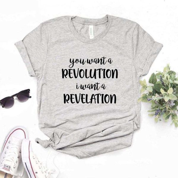 you want a tee revolution i revelation women tshirts casual funny t shirt for lady, White
you want a tee revolution i revelation women tshirts casual funny t shirt for lady, White