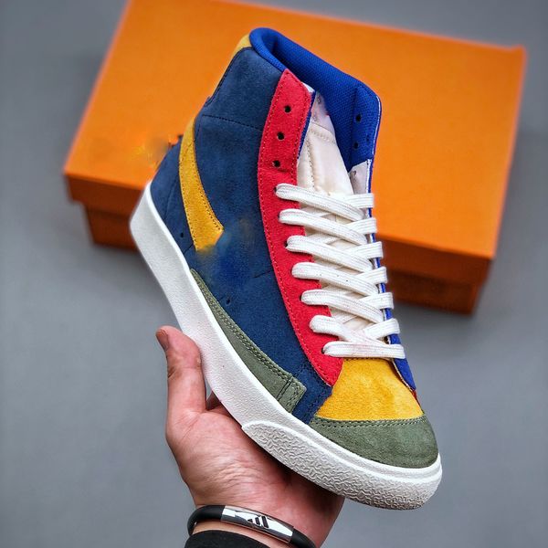 new classic men's high-men's shoes casual sneakers luxury comfortable design fashion retro multicolor stitching, Black
new classic men's high-men's shoes casual sneakers luxury comfortable design fashion retro multicolor stitching, Black