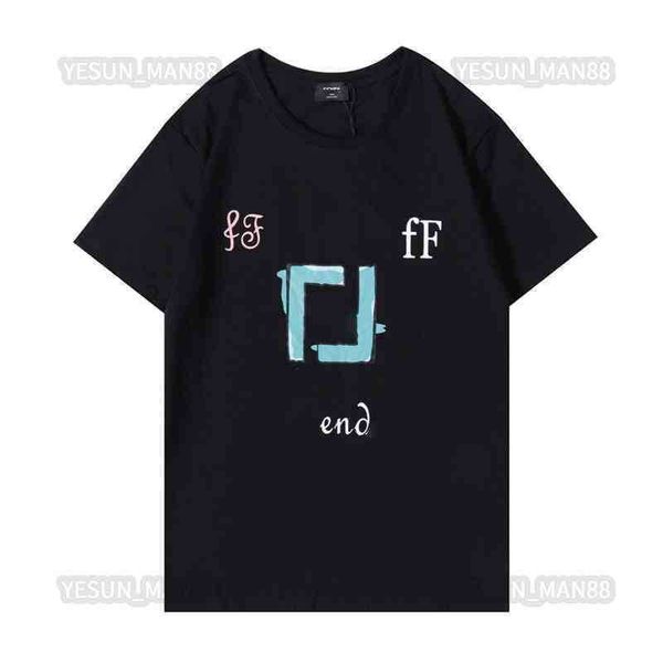 european digner luxury fends classic fende spring summer t shirt ff printed fashion mens and womens couple loose short sve tee, White;black
european digner luxury fends classic fende spring summer t shirt ff printed fashion mens and womens couple loose short sve tee, White;black