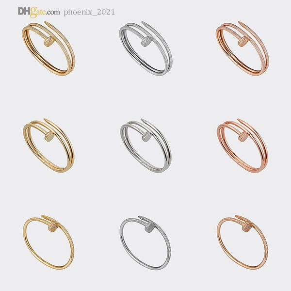 nail bracelets women designer bracelet mens bangle diamond-pave 2.0 luxury jewelry titanium steel gold-plated never fade not allergic gold/s, Black
nail bracelets women designer bracelet mens bangle diamond-pave 2.0 luxury jewelry titanium steel gold-plated never fade not allergic gold/s, Black